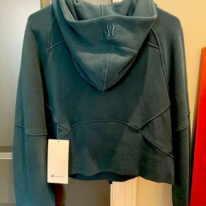 Lululemon Scuba cropped oversized half zip hoodie XS/SM in Submarine NWT